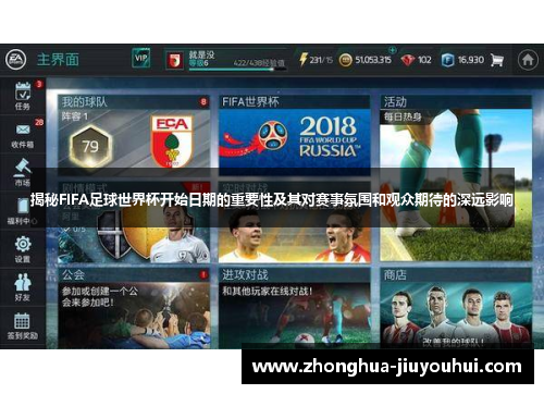 揭秘FIFA足球世界杯开始日期的重要性及其对赛事氛围和观众期待的深远影响 揭秘FIFA足球世界杯开始日期的重要性及其对赛事氛围和观众期待的深远影响